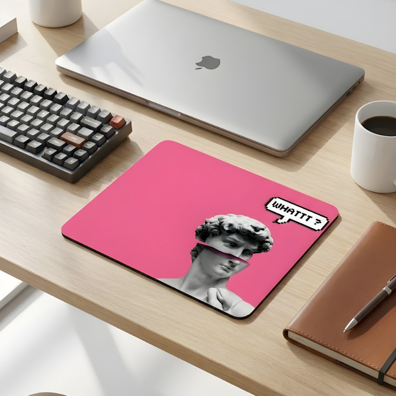 Get Together Desenli Mouse Pad 18x22 cm — "Dobarlan Bırakma Kendini" Yazılı Kompakt Ofis Mousepad