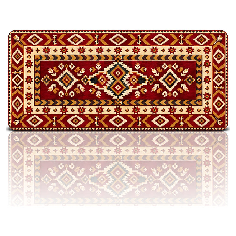 Kilim Desenli Oyuncu Mouse Pad 90x40 – Bordo | Gaming Mouse Pad