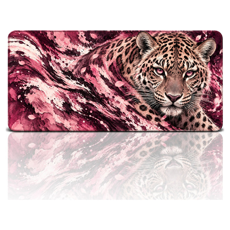 Leopar Desenli Oyuncu Mouse Pad 90x40 – Pembe Leopar | Gaming Mouse Pad