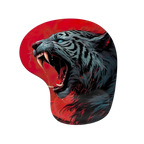 Angry Tiger kaplan desenli bilek destekli mouse pad