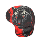 Black Tiger siyah kaplan desenli bilek destekli mouse pad
