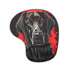 Dark Dog köpek desenli bilek destekli mouse pad