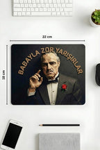 Babayla Zor Yarışırlar GD desenli mouse pad kullanım görseli