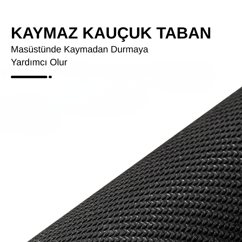 Beyaz Typography desenli mouse pad detay görseli