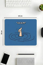 İyiyim desenli mouse pad yakın çekim