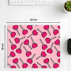 Candy Pops desenli mouse pad kullanım görseli