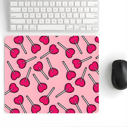 Candy Pops desenli mouse pad 18x22 cm