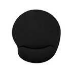 Bilek destekli mouse pad, poliüretan ve jel karışımı yastık, siyah