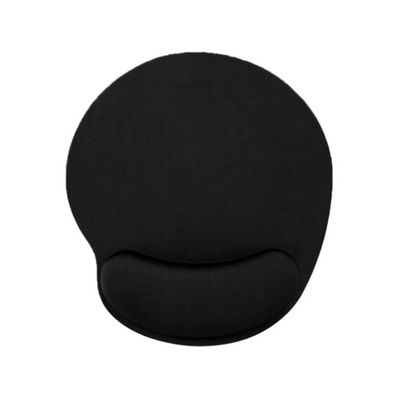 Bilek Destekli Mouse Pad — Poliüretan ve Jel Karışımı Bilek Yastıklı Ergonomik Mousepad (Siyah)