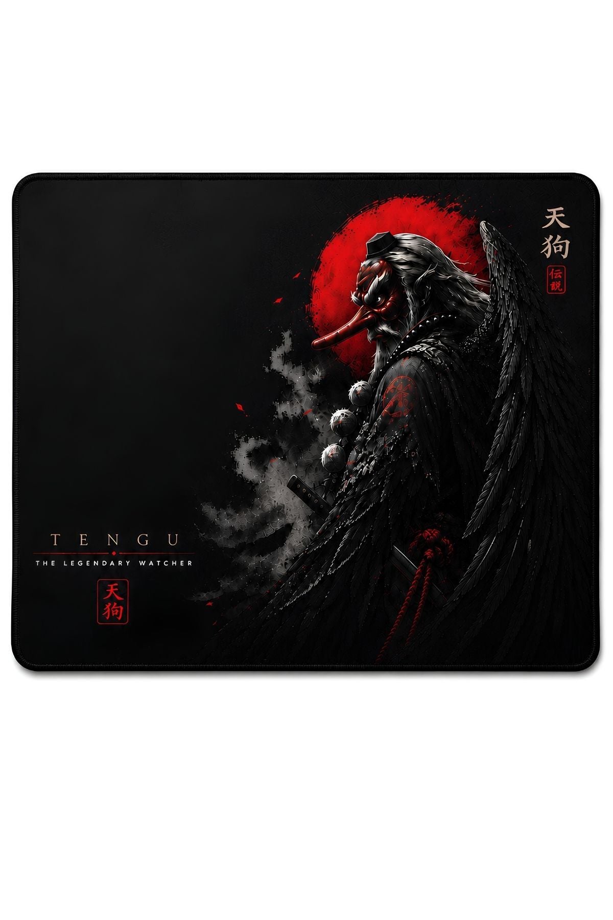 Tengu 50x40 cm oyuncu mouse pad yakın çekim