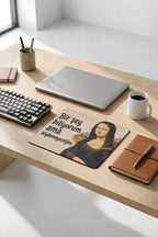 Söylemeyeceğim desenli mouse pad 18x22 cm yakın çekim