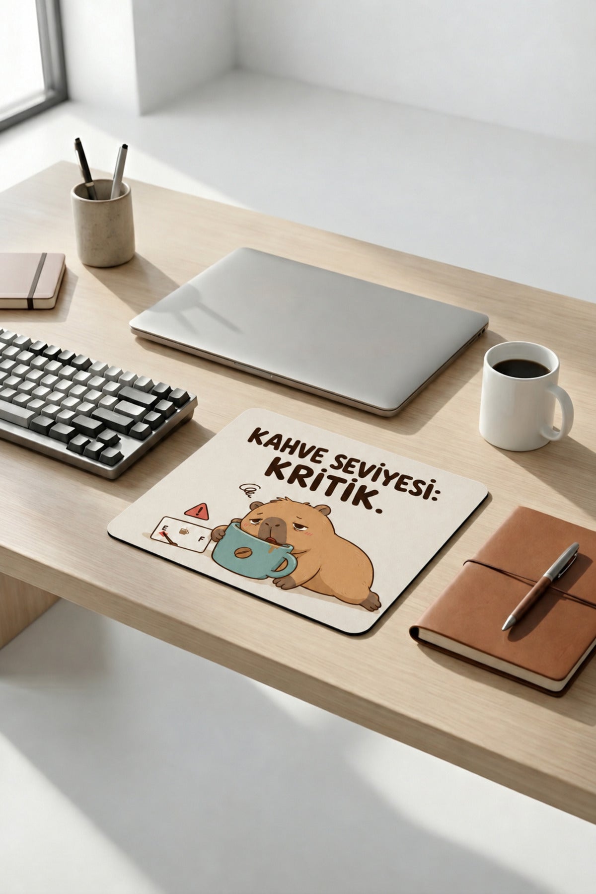Kritik desenli mouse pad 18x22 cm yakın çekim