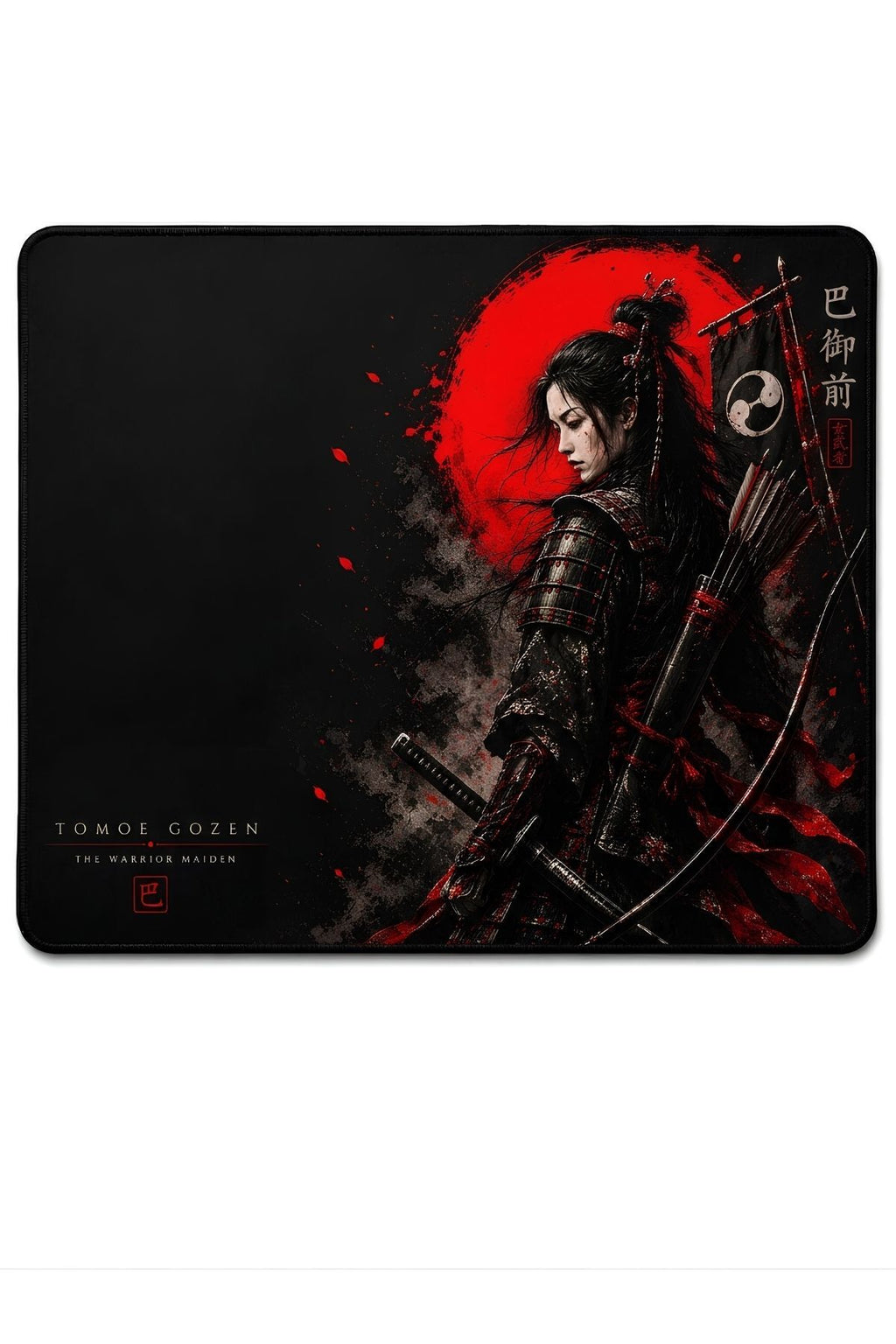 Tomoe Gozen 50x40 cm oyuncu mouse pad yakın çekim