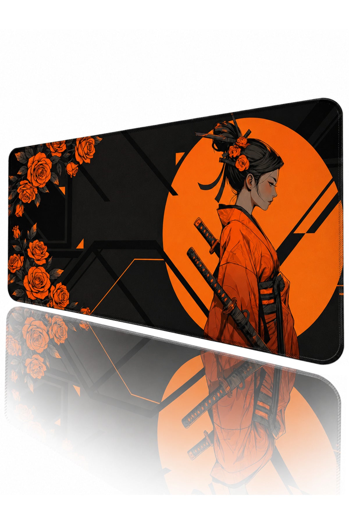 Orange Rosakiri 90x40 cm gaming mouse pad