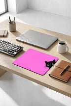 Black Cat desenli mouse pad 18x22 cm yakın çekim