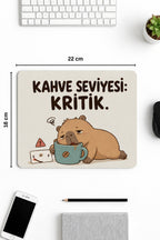 Kritik desenli mouse pad 18x22 cm kullanım görseli