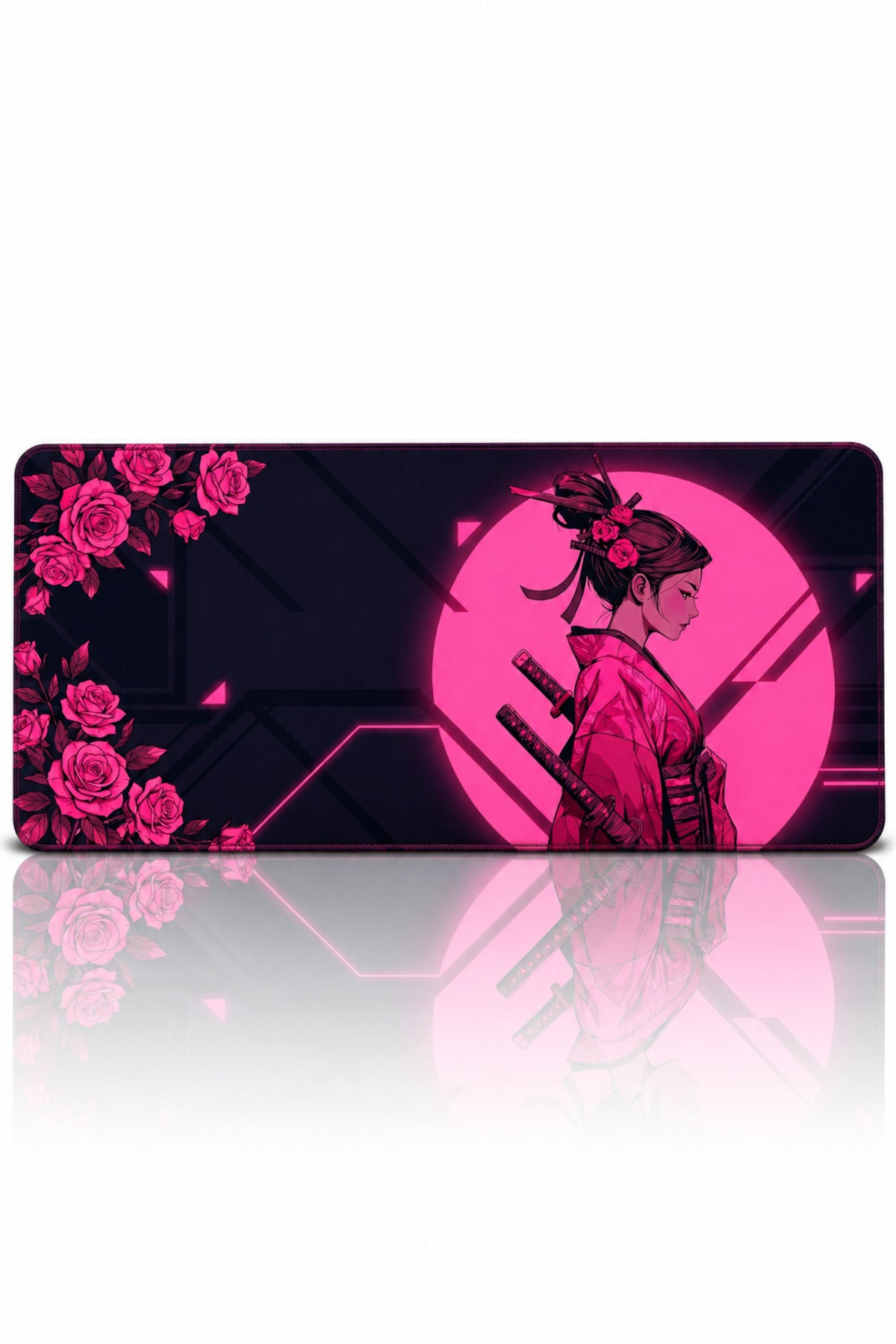 Pink Rosakiri 90x40 cm gaming mouse pad kullanım görseli