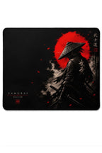 Samurai 50x40 cm oyuncu mouse pad yakın çekim
