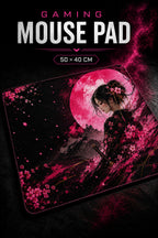 Sakura Moon 50x40 cm oyuncu mouse pad kullanım görseli