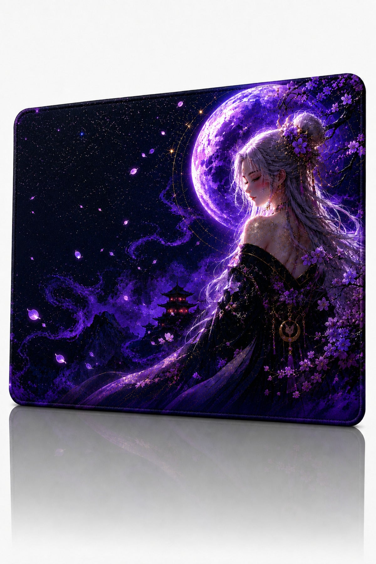 Violet Moon 50x40 cm oyuncu mouse pad