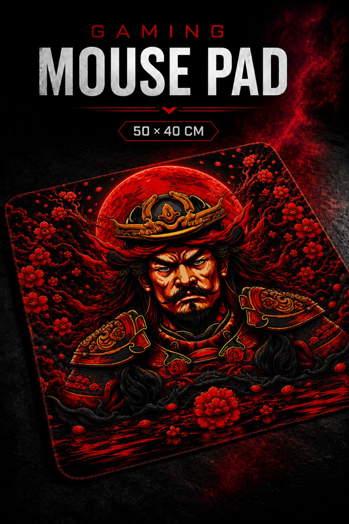 Crimson Oni 50x40 cm oyuncu mouse pad kullanım görseli