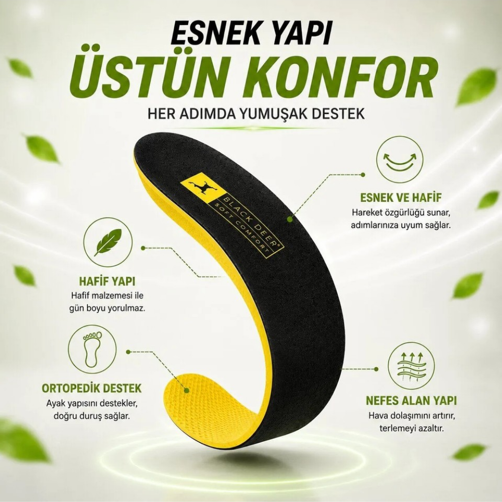 X15 ince ortopedik tabanlık üst yüzey detayı