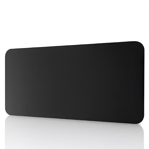 Siyah 90x40 cm oyuncu mouse pad – beyaz fon önden görünüm