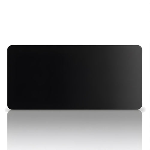 Siyah 90x40 cm oyuncu mouse pad – beyaz fon düz görünüm