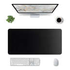 Siyah oyuncu mouse pad – masa üstü kullanım görünümü