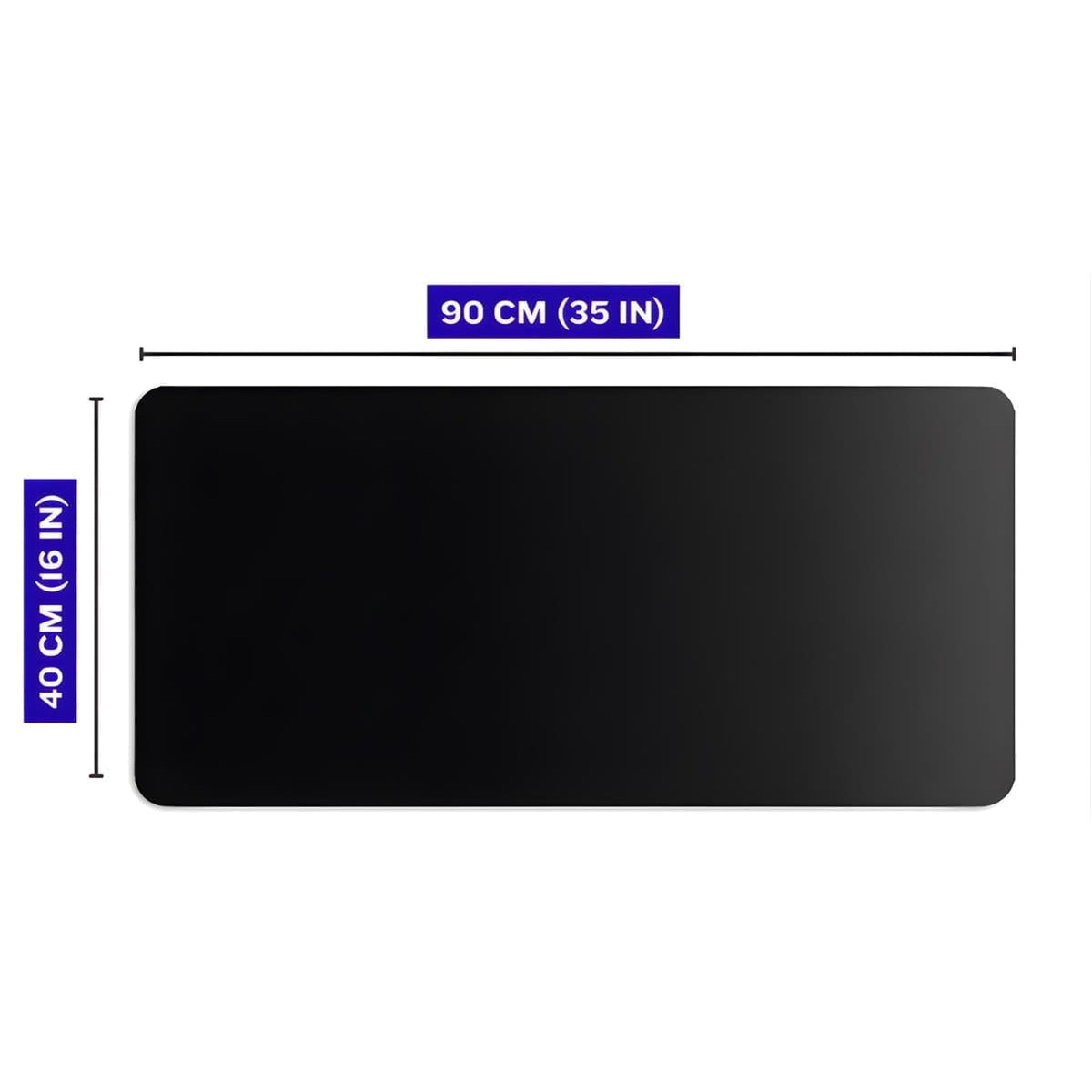 Siyah 90x40 cm oyuncu mouse pad – 90x40 cm ölçü bilgisi
