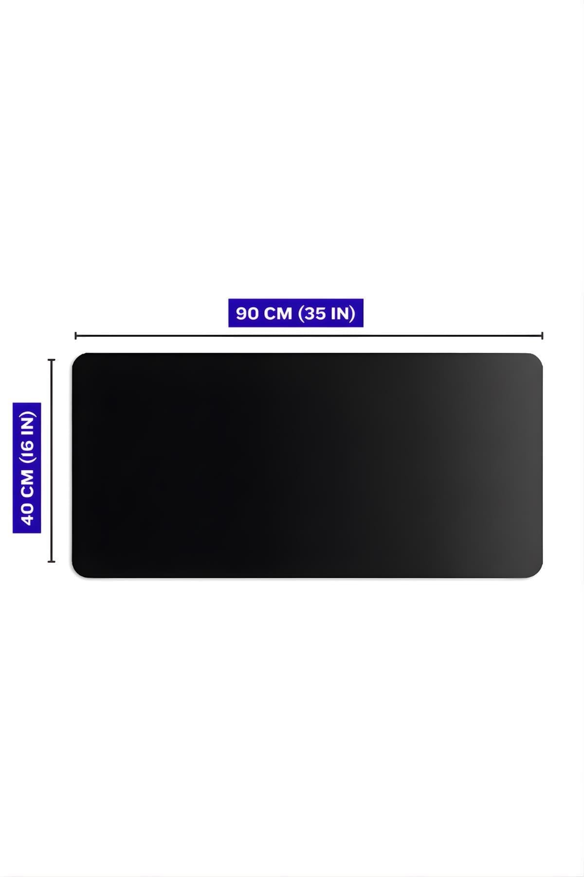 Çok modelli 90x40 cm gaming mouse pad ölçü görseli