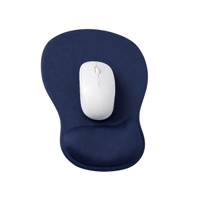 TopoWave Bilek Destekli Mouse Pad — Topografik Desenli Ergonomik Mousepad (Lacivert)