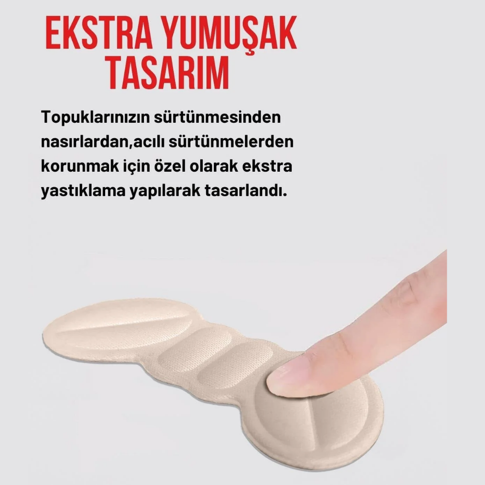 T20 topuk vurma önleyici ped ve ayakkabı daraltma aparatı, bej — görsel 3