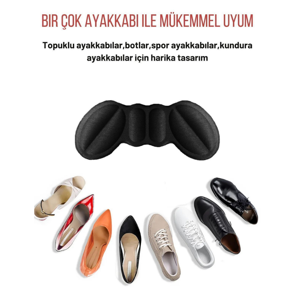 T20 topuk vurma önleyici ped ve ayakkabı daraltma aparatı, siyah — görsel 4
