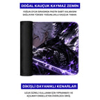 Gece Samurayı anime oyuncu mouse pad – doğal kauçuk kaymaz taban