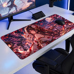 Kitsune Maske anime oyuncu mouse pad – oyun odası kurulumu
