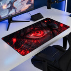 Kızıl Göz anime oyuncu mouse pad – oyun odası kurulumu
