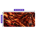 Kızıl Aygır at desenli oyuncu mouse pad ölçüleri: 90 cm x 40 cm (35 x 16 inç)