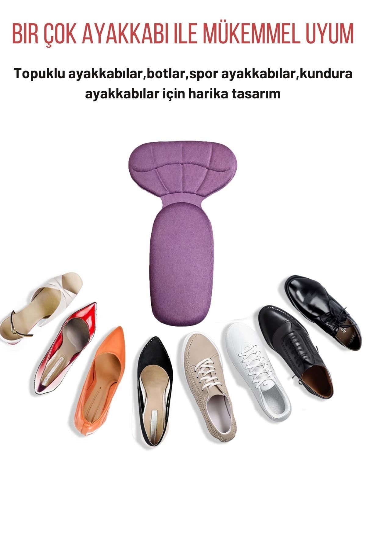 Topuk vurma önleyici ped mor detay görseli