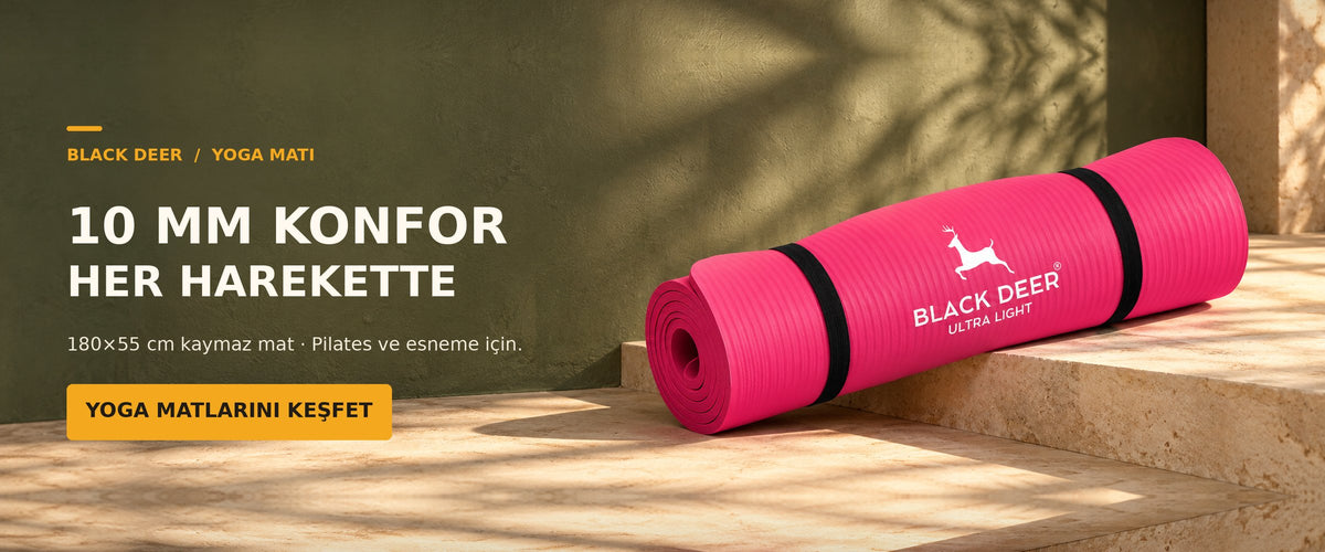 10 mm konfor her harekette. 180x55 cm kaymaz yoga ve pilates matı. Yoga matlarını keşfet.