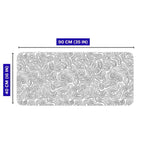 Beyaz Typography 90x40 cm oyuncu mouse pad – 90x40 cm ölçü bilgisi