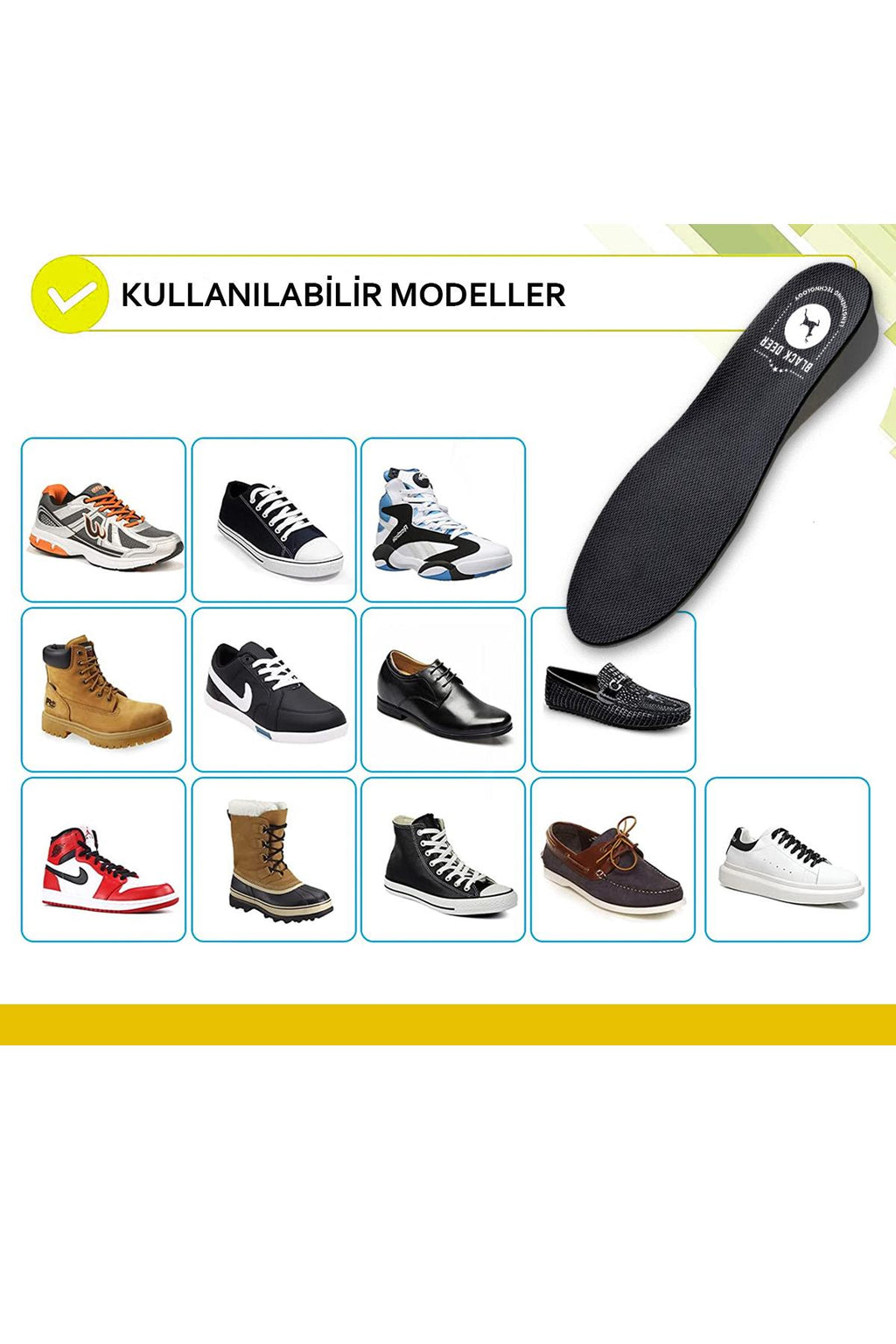Black Deer 4 cm boy uzatan tabanlık paket görseli