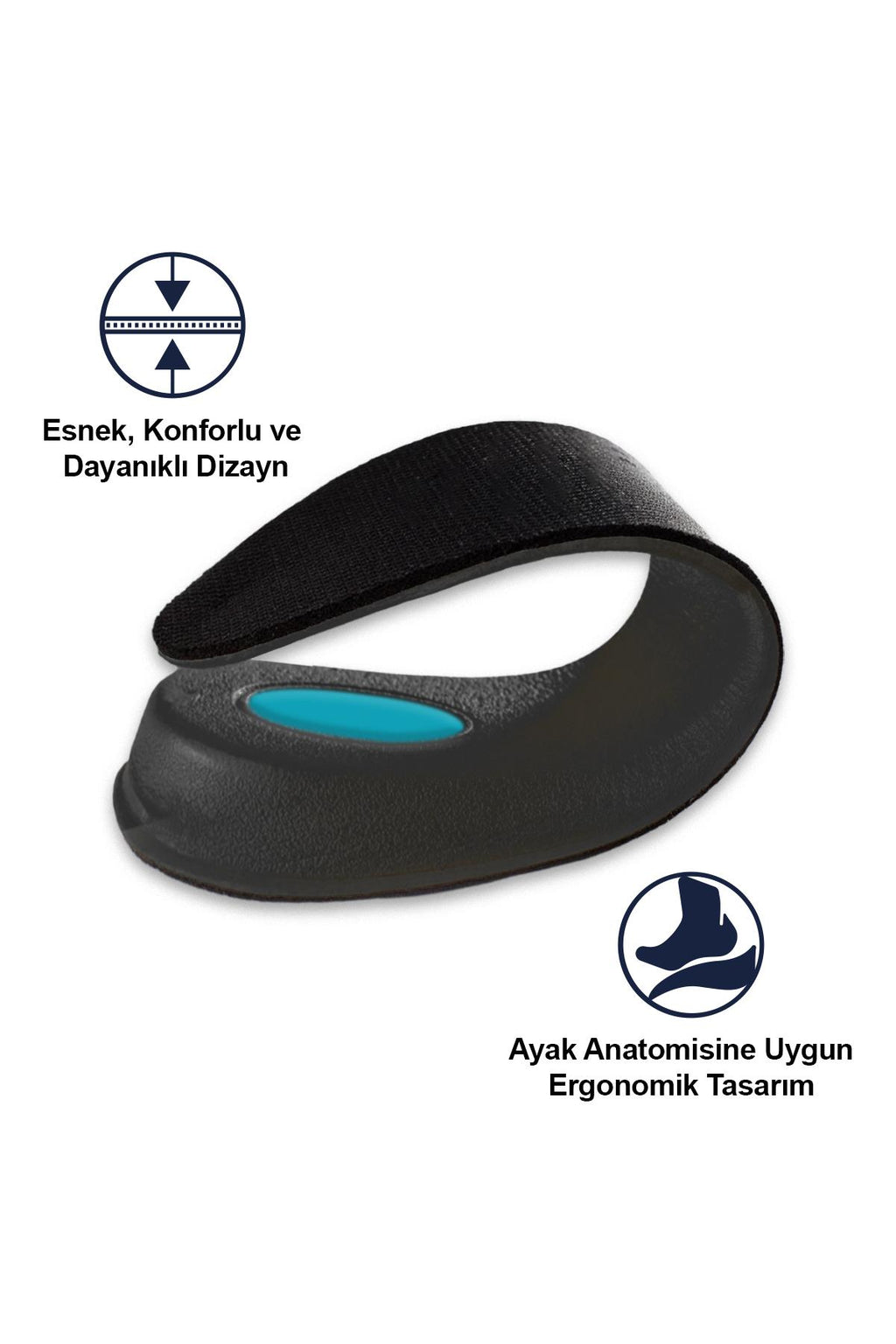 Black Deer 4 cm boy uzatan tabanlık ayakkabı içinde kullanım görseli