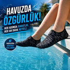 Hayal deniz ayakkabısı siyah beyaz taban detayı