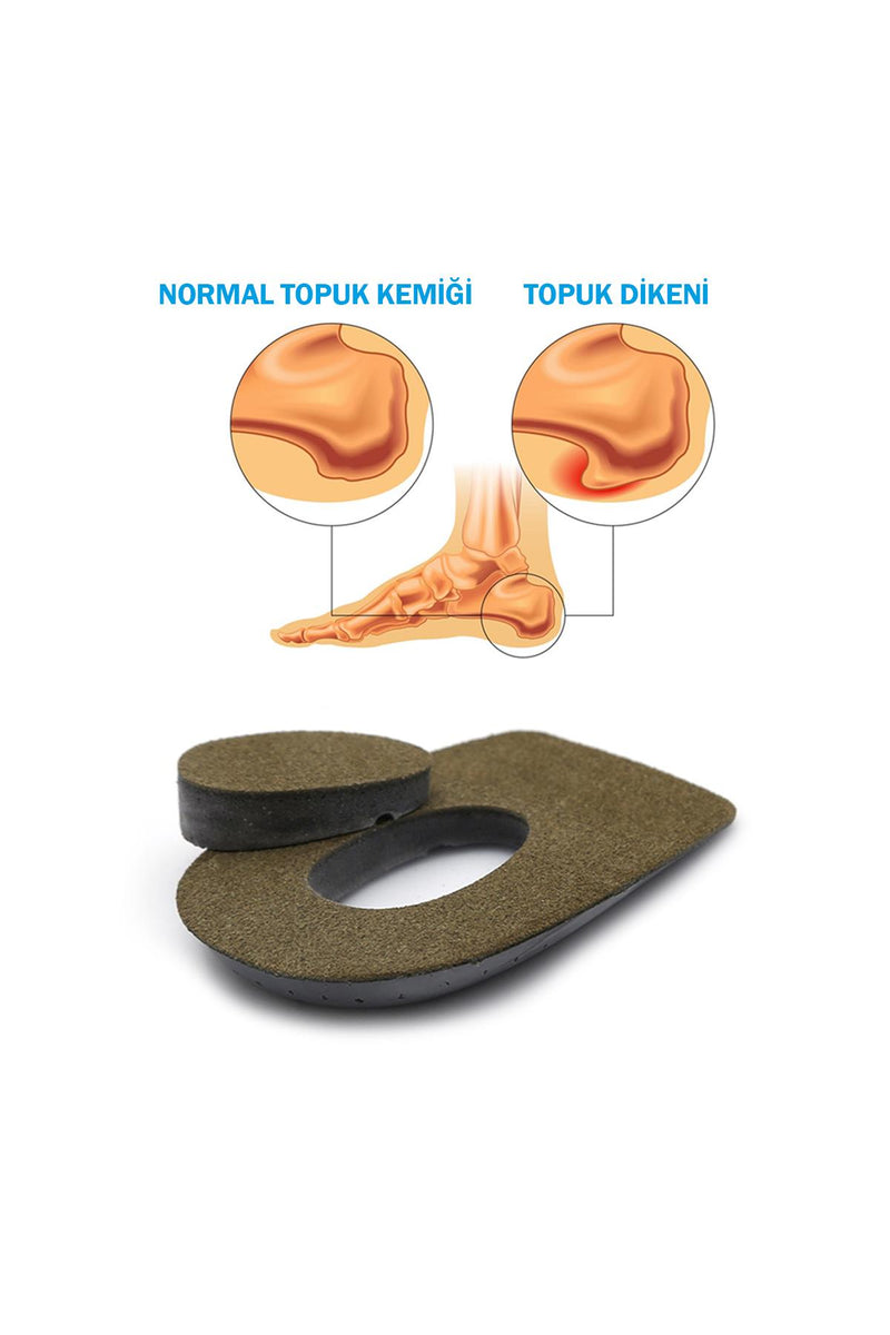 Heelspur Topuk Dikeni Tabanlığı — Şok Emici Topuk Destekli İç Taban (Haki)