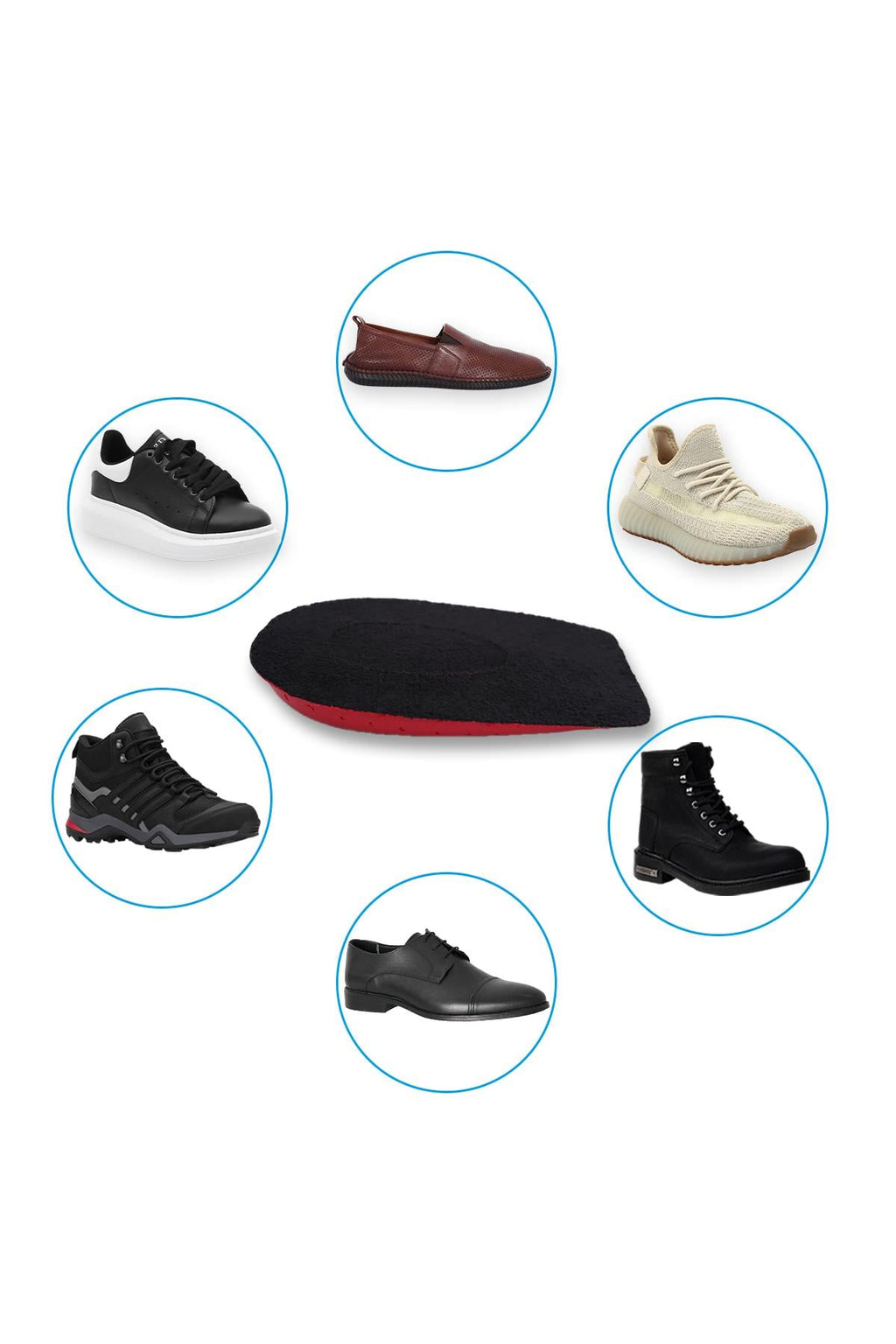 Heelspur topuk dikeni tabanlığı siyah kırmızı paket görseli