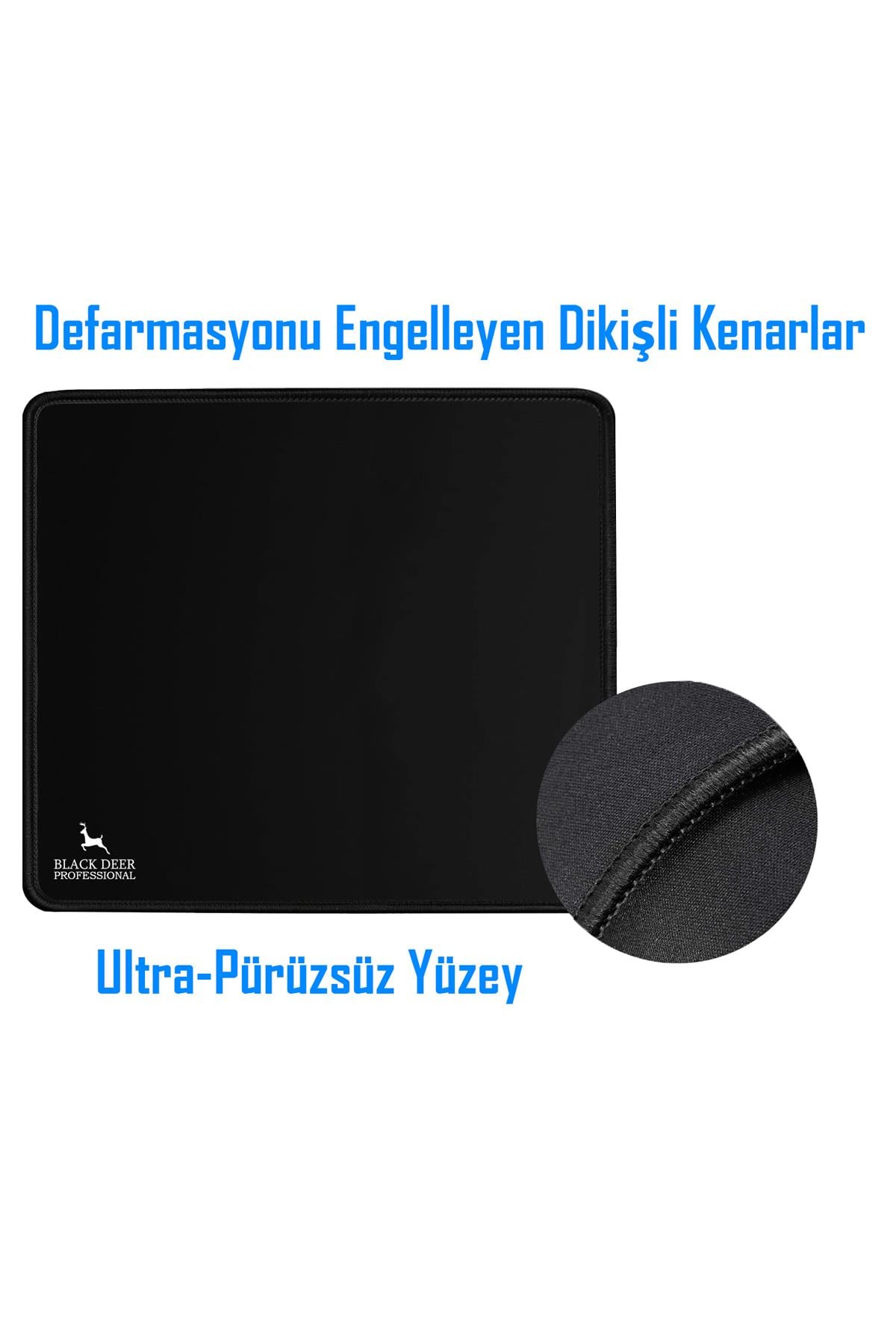 Professional 30x25 cm gaming mouse pad dikişli kenar yakın çekim
