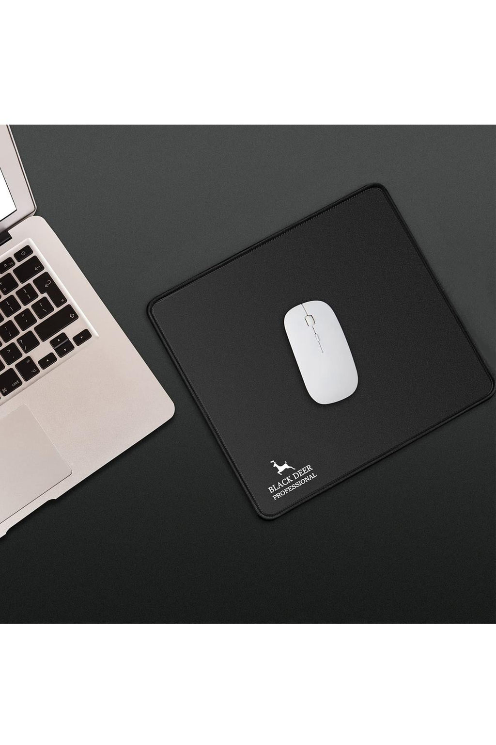 Professional 30x25 cm gaming mouse pad dikişli kenar siyah