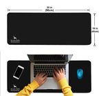 Professional 90x40 cm gaming mouse pad dikişli kenar yakın çekim
