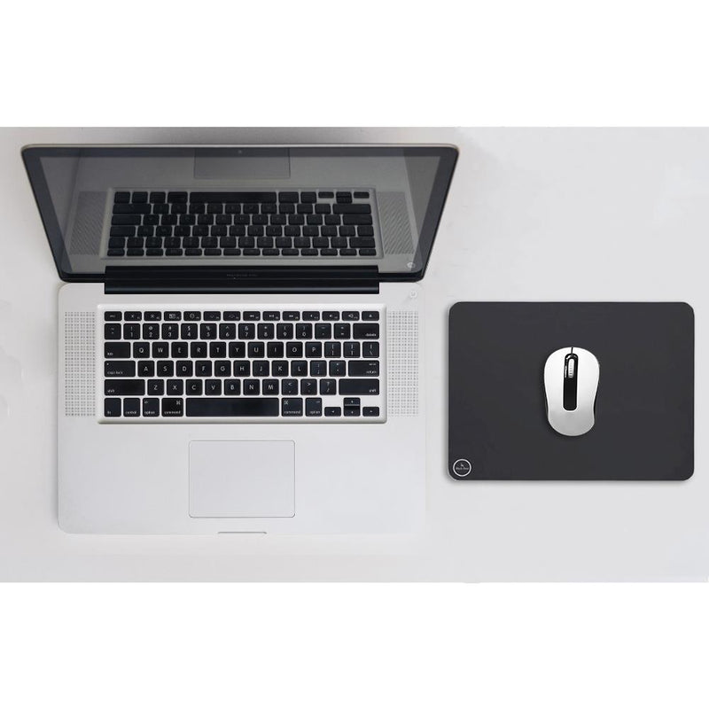 Professional 30x25 cm Siyah Oyuncu Mouse Pad — Küçük Boy Mousepad, Düz Kenar, Esnek Kaymaz Taban